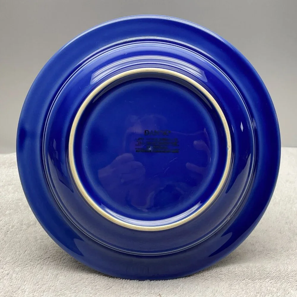 GUC S/2 Dansk Soup/Pasta Bowls, Stoneware, "Craftmark Denim", Leaf, 9 1/2" D - Picture 8 of 14